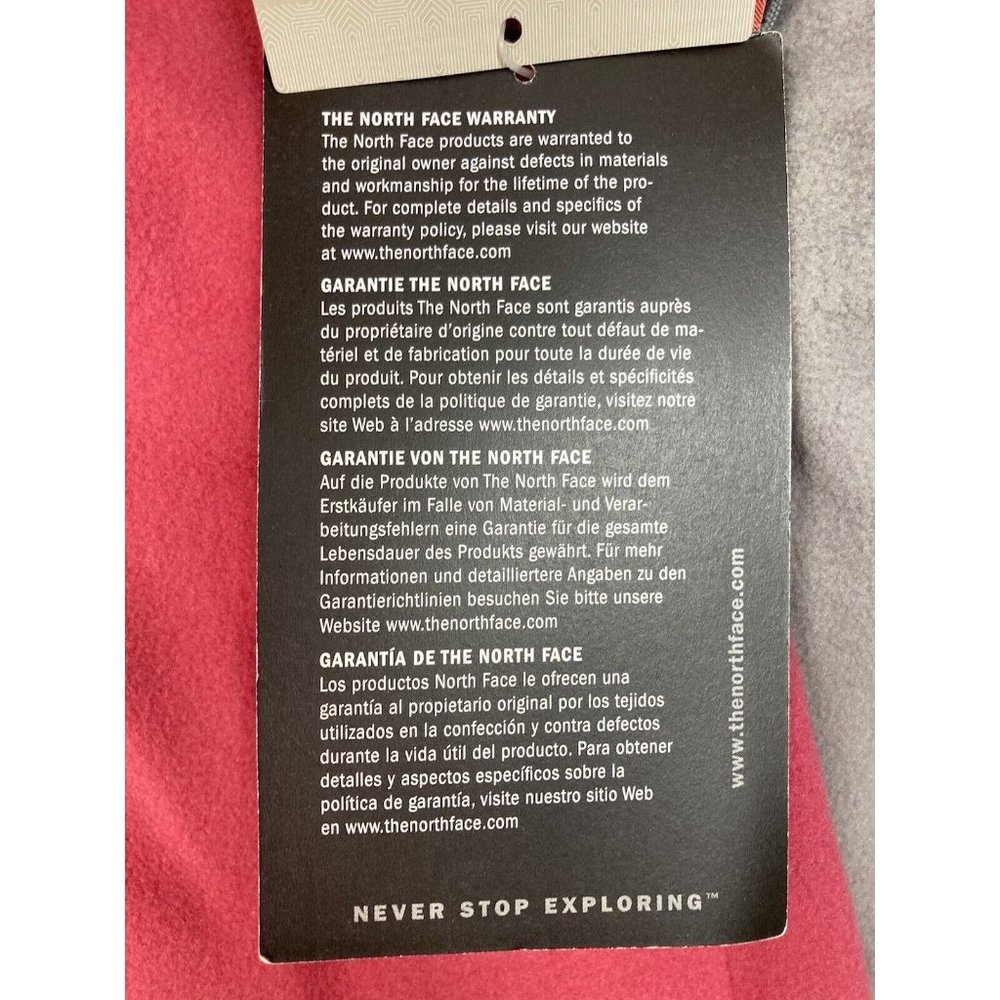 *New The North Face Khumbu Jacket Womens Size Sm Pink Slate Gray Fleece Zip In - Picture 7 of 11